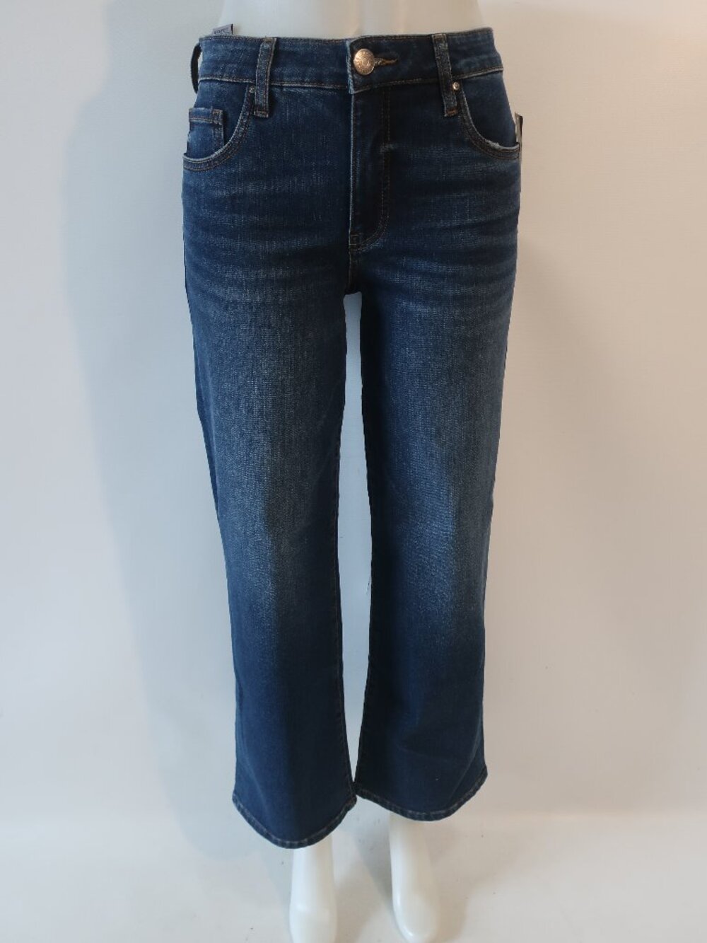 NWT Women Kut from the Kloth (Item-25) Blue High Rise Charlotte Wide Leg Jeans 4
